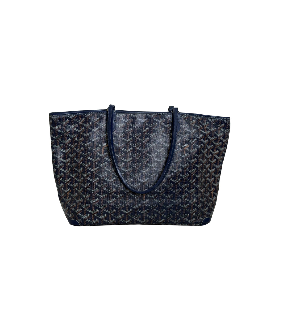 Goyard Artois PM PVC & leather Tote bag Navy Blue