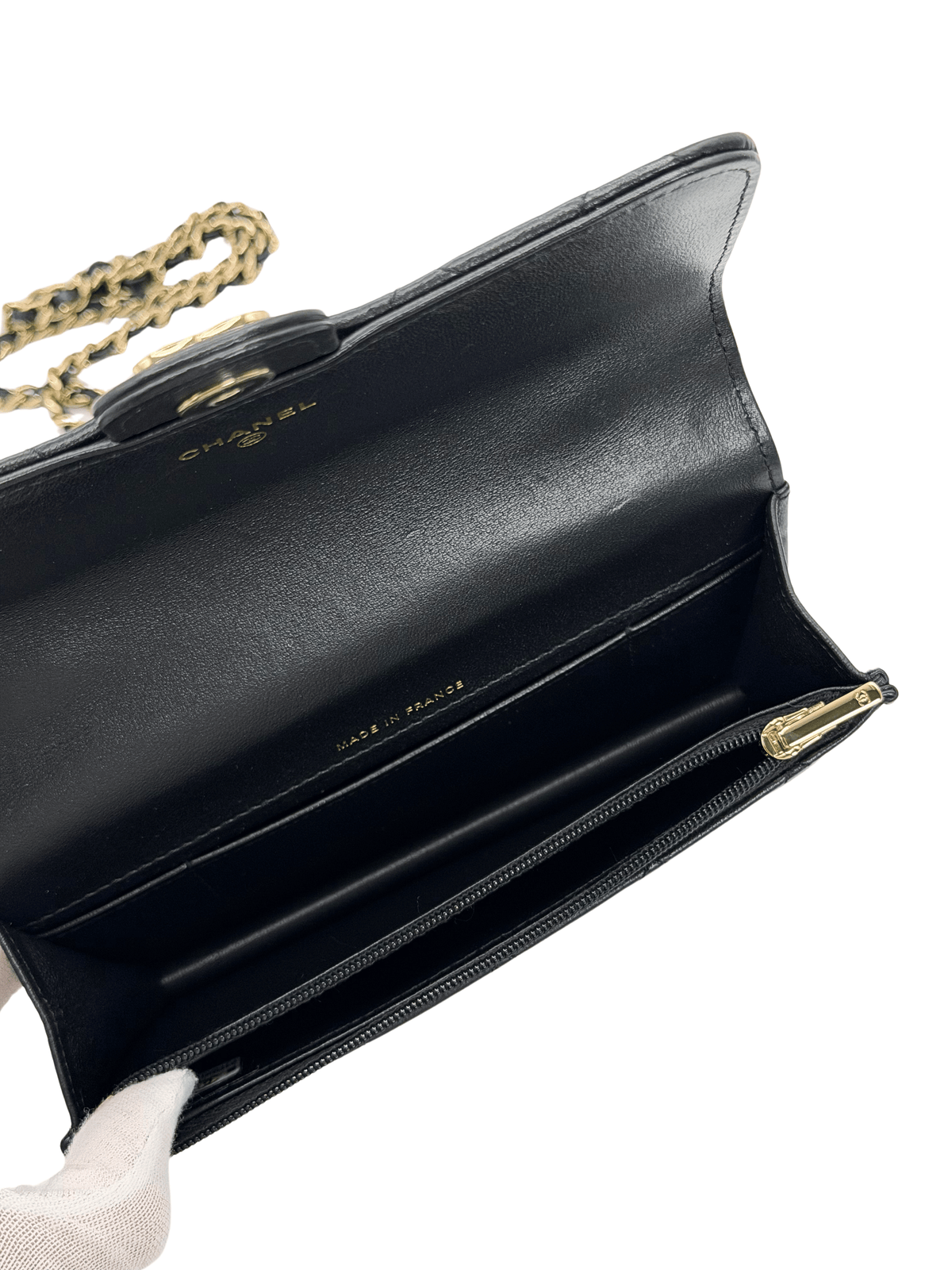 Chanel Metalasse Wallet on chain